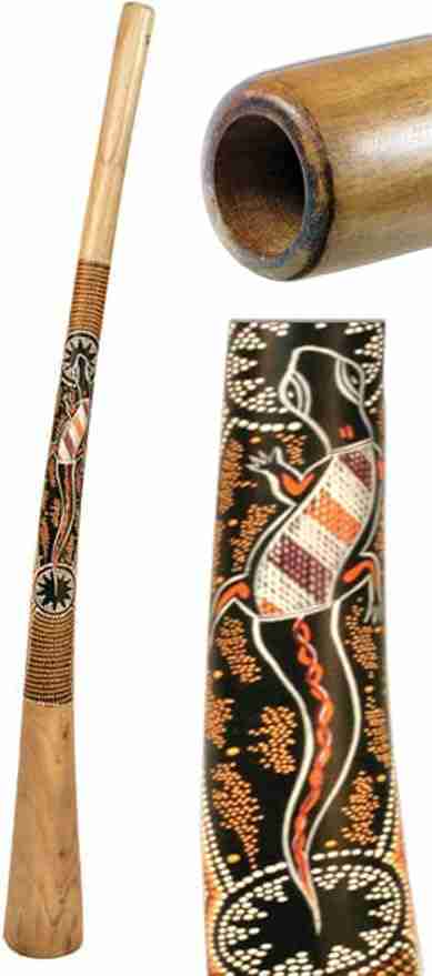 Didgeridoo Teak Wood Painted (55 inch) Musical Instruments That Start With D: Learn 19 Drums, Flutes, and String Instruments