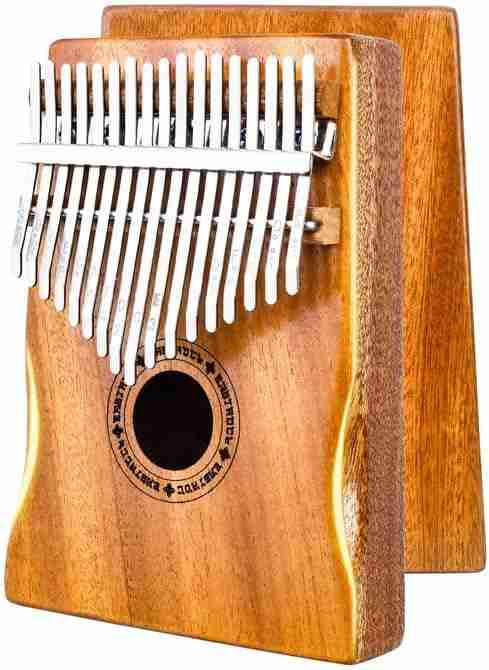 EASTROCK Kalimba Thumb Piano 17 Keys, Portable Mbira Finger Piano Tune Hammer and Study Instruction, Musical Instrument Gifts for Kids Adults Beginners Professional Explore The Musical Instruments That Start With M
