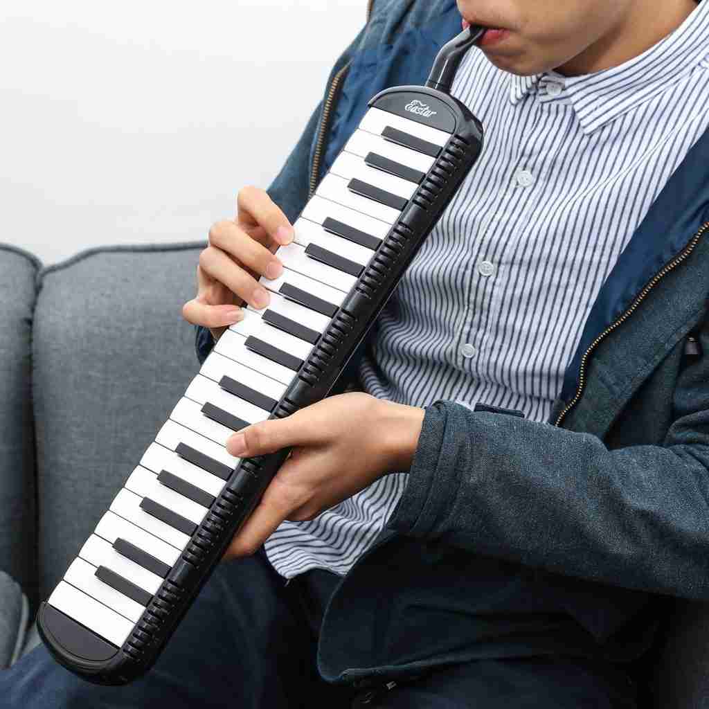 Eastar 37 Key Melodica Instrument with Mouthpiece Air Piano Keyboard, Carrying Bag, Black Explore The Musical Instruments That Start With M